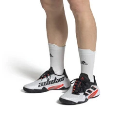 Adidas Barricade Men's Tennis Shoe -Tennipro Store GW2964 11 FOOTWEAR OnModel FrontView white