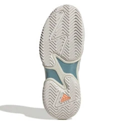 Adidas Barricade Parley Women's Tennis Shoe (White/Grey) 9 Adidas Barricade Parley Women's Tennis Shoe (White/Grey) -Tennipro Store GX6417 4 FOOTWEAR Photography BottomView white
