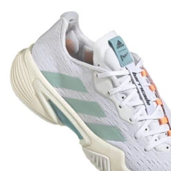 Adidas Barricade Parley Women's Tennis Shoe (White/Grey) 10 Adidas Barricade Parley Women's Tennis Shoe (White/Grey) -Tennipro Store GX6417 8 FOOTWEAR Photography DetailView1 white