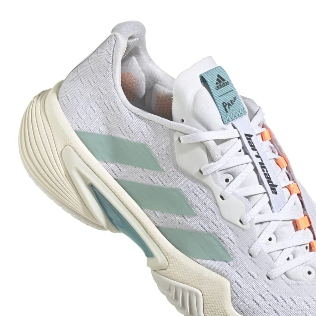 Adidas Barricade Parley Women's Tennis Shoe (White/Grey) 6 Adidas Barricade Parley Women's Tennis Shoe (White/Grey) - Image 4