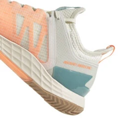 Adidas Adizero Ubersonic 4 Parley Women's Tennis Shoes (White/Beam Orange) 14 Adidas Adizero Ubersonic 4 Parley Women's Tennis Shoes (White/Beam Orange) -Tennipro Store GX9624 9 FOOTWEAR Photography DetailView2 white