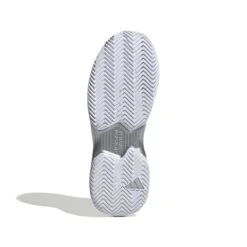 Adidas CourtJam Control Women's Tennis Shoe (White/Silver) -Tennipro Store GY1334 4 FOOTWEAR Photography BottomView white