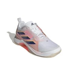 Adidas Avacourt Women's Tennis Shoe (White/Indigo/Orange) 14 Adidas Avacourt Women's Tennis Shoe (White/Indigo/Orange) -Tennipro Store GZ0690 6 FOOTWEAR Photography FrontLateralTopView white