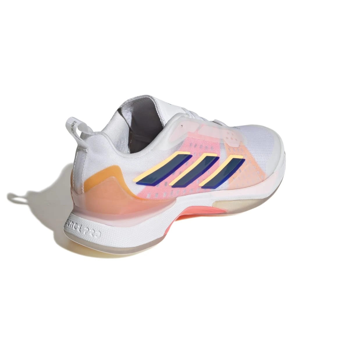 Adidas Avacourt Women's Tennis Shoe (White/Indigo/Orange) 8 Adidas Avacourt Women's Tennis Shoe (White/Indigo/Orange) - Image 6