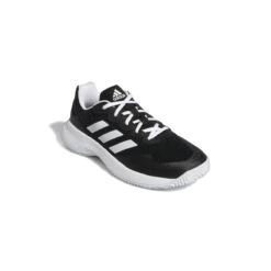 Adidas GameCourt 2 Women's Tennis Shoe (Black/White) 14 Adidas GameCourt 2 Women's Tennis Shoe (Black/White) -Tennipro Store GZ0694 6 FOOTWEAR Photography FrontLateralTopView white