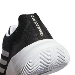 Adidas GameCourt 2 Women's Tennis Shoe (Black/White) 17 Adidas GameCourt 2 Women's Tennis Shoe (Black/White) -Tennipro Store GZ0694 9 FOOTWEAR Photography DetailView2 white
