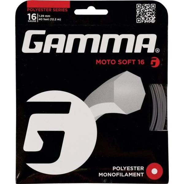 Gamma AMP Moto Soft 16/1.29 Tennis String (Charcoal) 3 Gamma AMP Moto Soft 16/1.29 Tennis String (Charcoal)