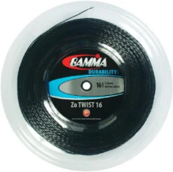 Gamma Zo Twist 16/1.28 Tennis String Reel (Black)