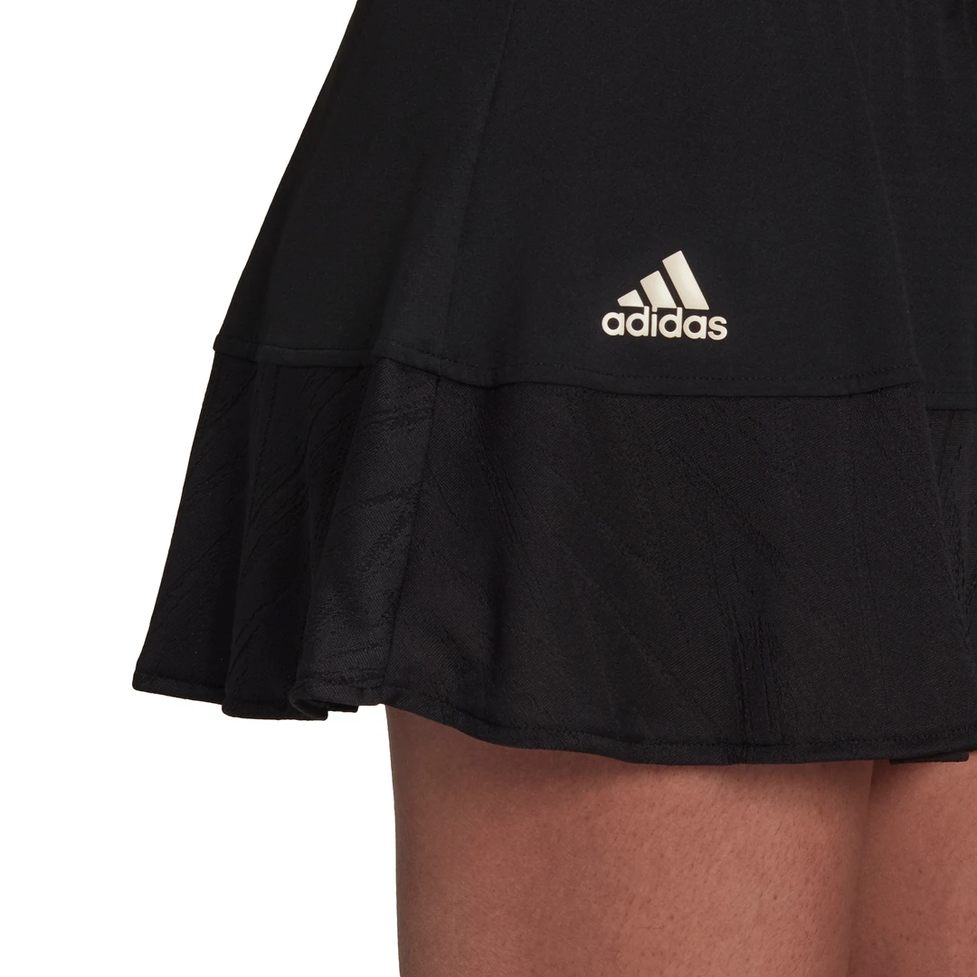 Adidas Women's Tennis Primeblue Aeroknit Match Skirt (Black) 6 Adidas Women's Tennis Primeblue Aeroknit Match Skirt (Black) - Image 4