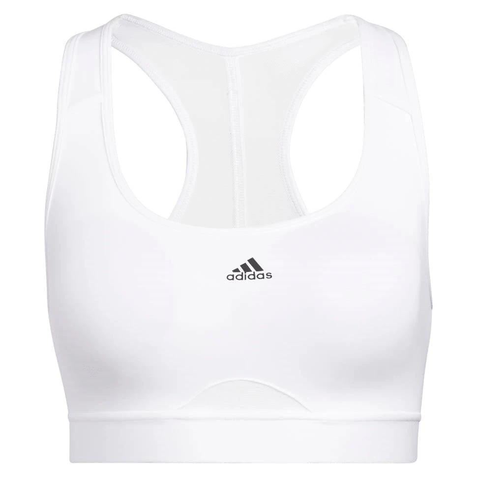 Adidas Women's Powerreact Training Medium Support Bra (White) 3 Adidas Women's Powerreact Training Medium Support Bra (White)