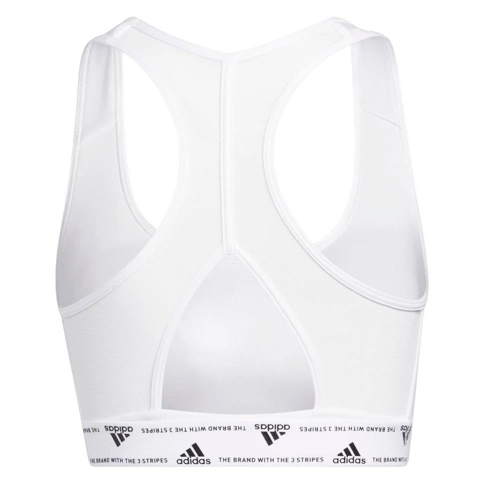 Adidas Women's Powerreact Training Medium Support Bra (White) 6 Adidas Women's Powerreact Training Medium Support Bra (White) - Image 4