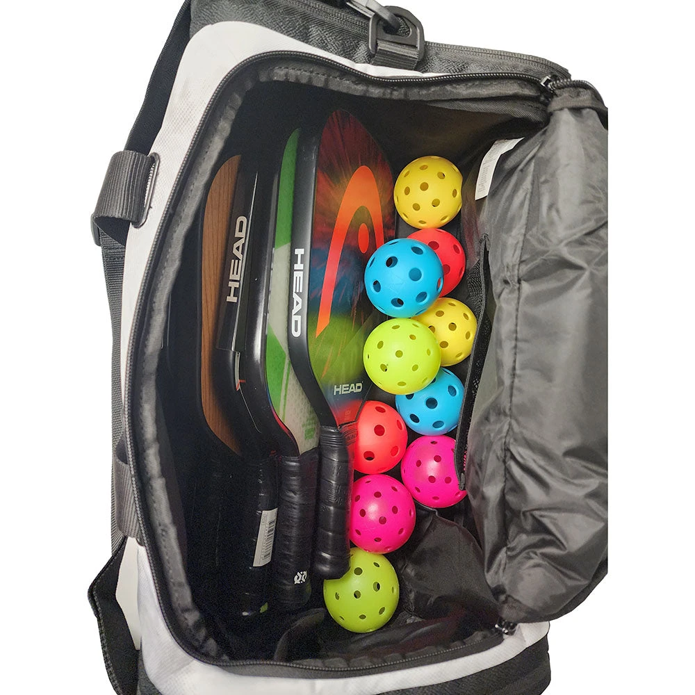 Head Novak Djokovic Duffel Bag (White/Black) 8 Head Novak Djokovic Duffel Bag (White/Black) - Image 6