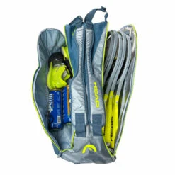 Head Tour Team Extreme Supercombi 9 Pack Racquet Bag (Yellow/Grey) -Tennipro Store HEAD Extreme Supercombi Grey Yellow 6