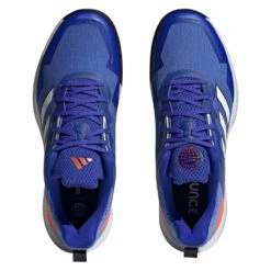 Adidas Defiant Speed Men's Tennis Shoe (Blue/White) -Tennipro Store HQ8455 3 FOOTWEAR Photography TopPortraitView transparent