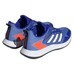 Adidas Defiant Speed Men's Tennis Shoe (Blue/White) -Tennipro Store HQ8455 7 FOOTWEAR Photography BackLateralTopView transparent