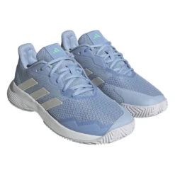 Adidas CourtJam Control Women's Tennis Shoe (Blue/White) 10 Adidas CourtJam Control Women's Tennis Shoe (Blue/White) -Tennipro Store HQ8471 6 FOOTWEAR Photography FrontLateralTopView transparent