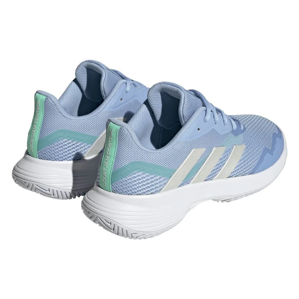 Adidas CourtJam Control Women's Tennis Shoe (Blue/White) 6 Adidas CourtJam Control Women's Tennis Shoe (Blue/White) - Image 4