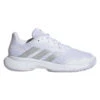 Adidas CourtJam Control Women's Tennis Shoe (White) 1 Adidas CourtJam Control Women's Tennis Shoe (White) -Tennipro Store HQ8473 1 FOOTWEAR Photography SideLateralCenterView transparent