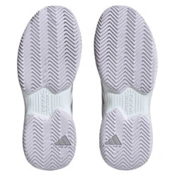 Adidas CourtJam Control Women's Tennis Shoe (White) -Tennipro Store HQ8473 4 FOOTWEAR Photography BottomView transparent