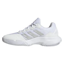 Adidas GameCourt 2 Women's Tennis Shoe (White) -Tennipro Store HQ8476 5 FOOTWEAR Photography SideMedialCenterView transparent