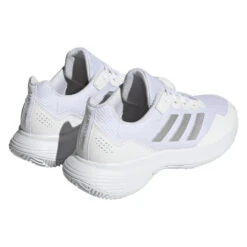 Adidas GameCourt 2 Women's Tennis Shoe (White) -Tennipro Store HQ8476 7 FOOTWEAR Photography BackLateralTopView transparent
