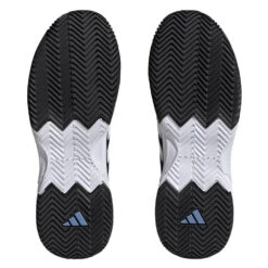 Adidas GameCourt 2 Men's Tennis Shoe (Black/White) -Tennipro Store HQ8478 4 FOOTWEAR Photography BottomView transparent
