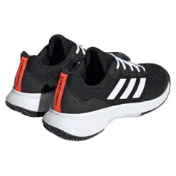 Adidas GameCourt 2 Men's Tennis Shoe (Black/White) -Tennipro Store HQ8478 7 FOOTWEAR Photography BackLateralTopView transparent