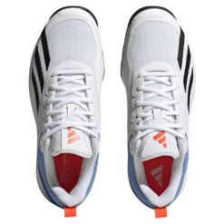 Adidas Courtflash Speed Men's Tennis Shoe (White/Black) -Tennipro Store HQ8481 3 FOOTWEAR Photography TopPortraitView transparent