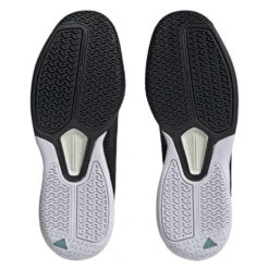 Adidas Courtflash Speed Men's Tennis Shoe (Black/White) -Tennipro Store HQ8482 4 FOOTWEAR Photography BottomView transparent