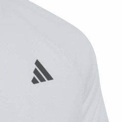 Adidas Girl's Club Top (White) 9 Adidas Girl's Club Top (White) -Tennipro Store HS0551 4 APPAREL Photography DetailView1 transparent