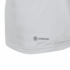 Adidas Girl's Club Top (White) 11 Adidas Girl's Club Top (White) -Tennipro Store HS0551 6 APPAREL Photography DetailView3 transparent