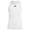 Adidas Girl's Club Tank Top (White) 2 Adidas Girl's Club Tank Top (White) -Tennipro Store HS0566 2 APPAREL Photography FrontCenterView transparent