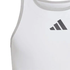 Adidas Girl's Club Tank Top (White) 9 Adidas Girl's Club Tank Top (White) -Tennipro Store HS0566 4 APPAREL Photography DetailView1 transparent
