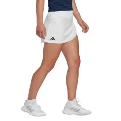 Adidas Women's Club Skirt (White) -Tennipro Store HS1455 5 APPAREL OnModel WalkingView transparent
