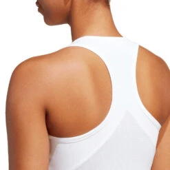 Adidas Women's Club Tank Top (White) -Tennipro Store HZ4282 9 APPAREL OnModel DetailView2 transparent