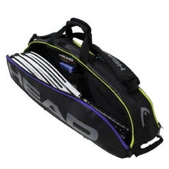 Head Tour Team Combi 6 Pack Racquet Bag (Black/Purple) -Tennipro Store Head 6 Combi 3