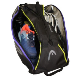 Head Tour Team Supercombi 9 Pack Racquet Bag (Black/Purple) -Tennipro Store Head 9 SuperCombi 1