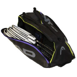 Head Tour Team Supercombi 9 Pack Racquet Bag (Black/Purple) -Tennipro Store Head 9 SuperCombi 2