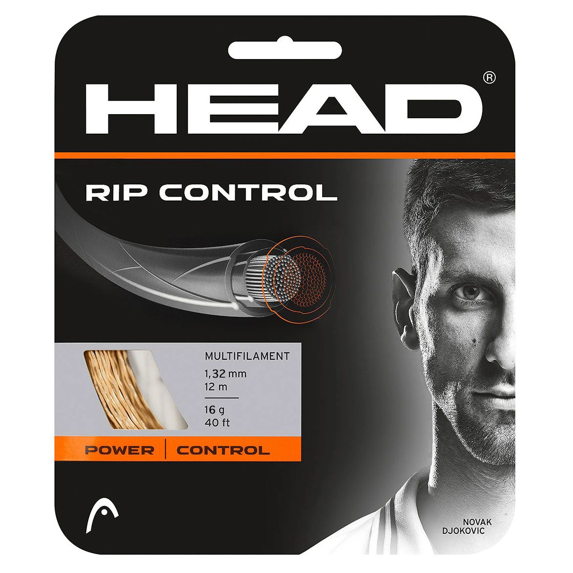 Head RIP Control 16/1.30 Tennis String (Natural) 3 Head RIP Control 16/1.30 Tennis String (Natural)