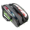 Wilson Super Tour 15 Pack Racquet Bag (Black/Green)