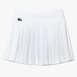 Lacoste Women's Built-In Shorty Pleated Skirt (White/Green) 15 Lacoste Women's Built-In Shorty Pleated Skirt (White/Green) -Tennipro Store JF9305 737 24