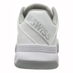 K-Swiss Court Express Clay Court Women's Tennis Shoe (White/Silver) -Tennipro Store K Swiss Court Express Womens White Silver Image Heel