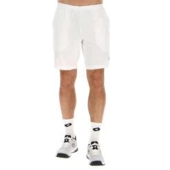 Lotto Men's Squadra II 9-Inch Short (Bright White)