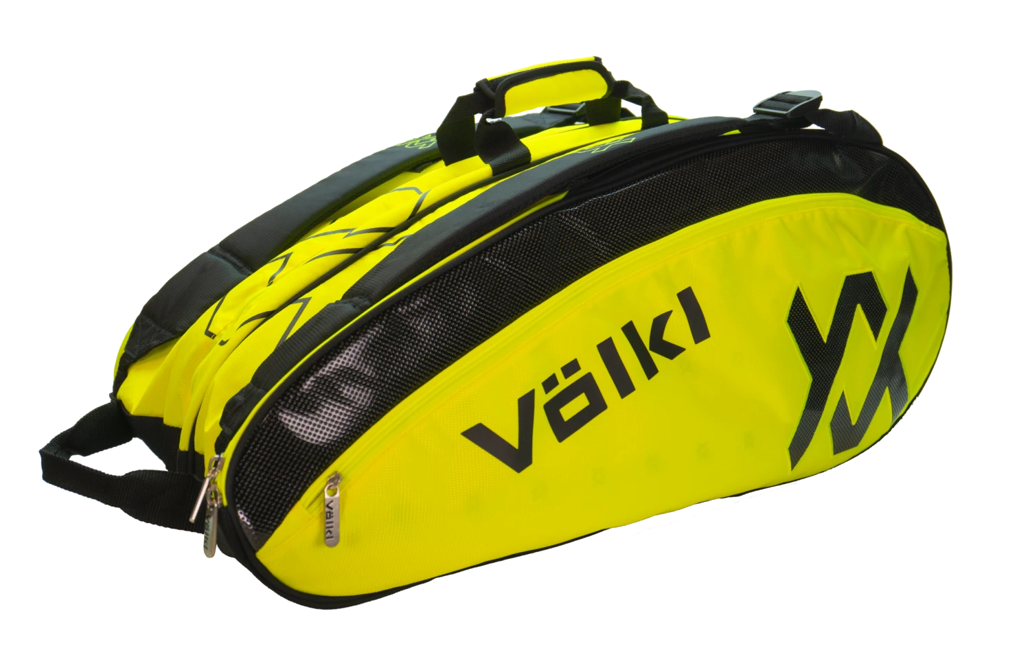 Volkl Tour Mega 9 Pack Racquet Bag (Neon Yellow/Black) 3 Volkl Tour Mega 9 Pack Racquet Bag (Neon Yellow/Black)