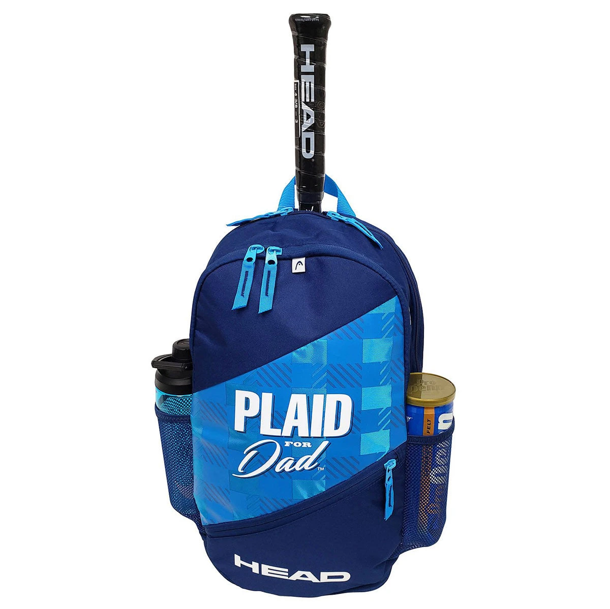 Head Plaid For Dad Elite Backpack Racquet Bag (Blue) 5 Head Plaid For Dad Elite Backpack Racquet Bag (Blue) - Image 3