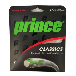 Prince Synthetic Gut 15L/1.35 Duraflex Tennis String (White) -Tennipro Store Prince Synthetic Gut Duraflex 15L White