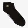 Lacoste Unisex Stretch Cotton Low-Cut Socks (Black/White) -Tennipro Store RA4184 258 24