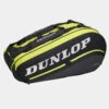 Dunlop SX Performance Thermo 8 Pack Racquet Bag (Black/Yellow) -Tennipro Store SX Performance 8 Racket Thermo Bag lrg V1