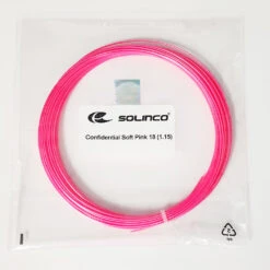 Solinco Confidential Soft Prototype 18/1.15 Tennis String (Pink)