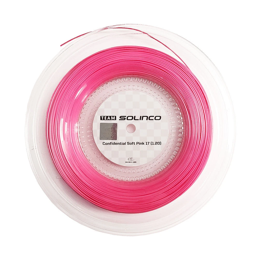 Solinco Confidential Soft Prototype Pink 17/1.20 Tennis String Reel 3 Solinco Confidential Soft Prototype Pink 17/1.20 Tennis String Reel